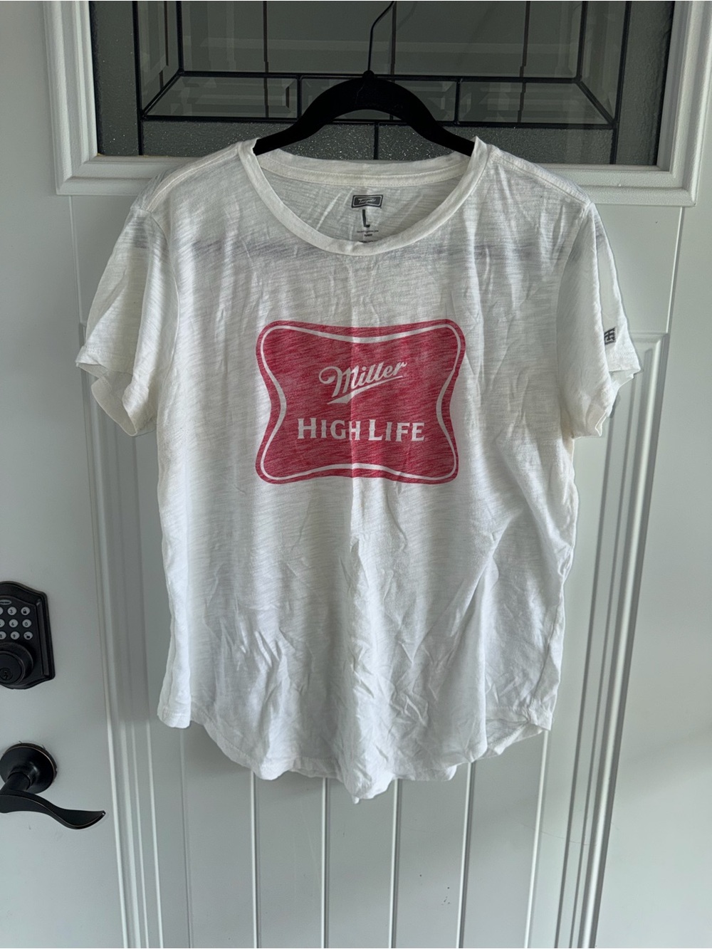 Tailgate White Graphic Tee with Red Logo